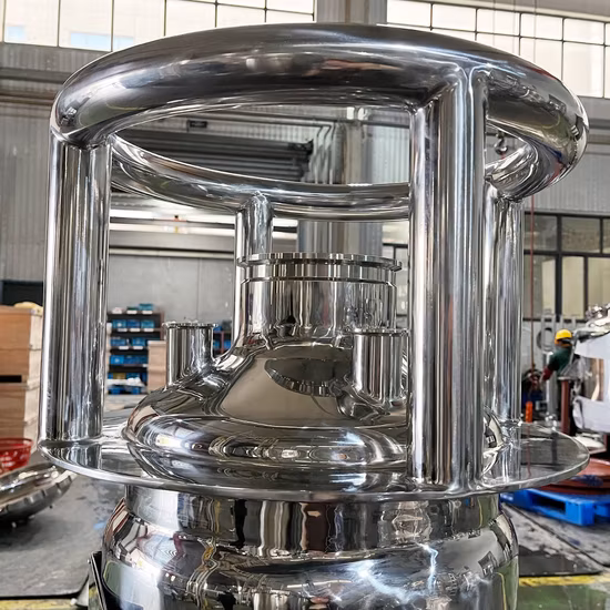 위생적인 200lb 폐쇄 루프 추출기 이중 재킷 복구 용매 오일 물 화학 저장 탱크