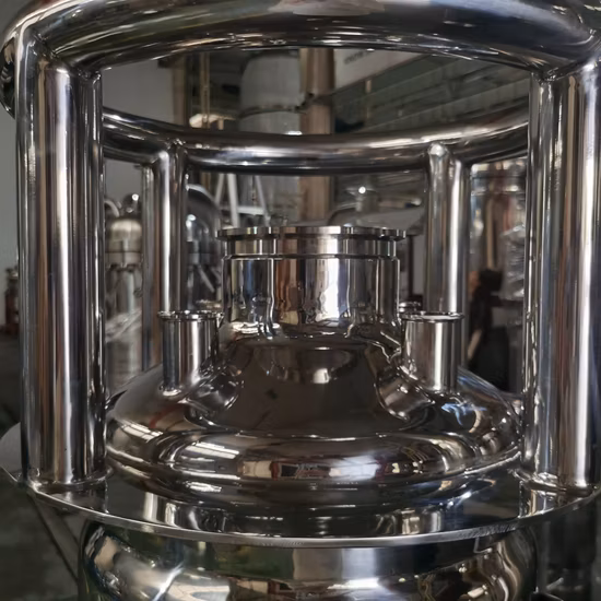 폐쇄 루프 추출기를 위한 DIP 튜브가 있는 스테인레스 스틸 파이프 피팅 물 용매 탱크